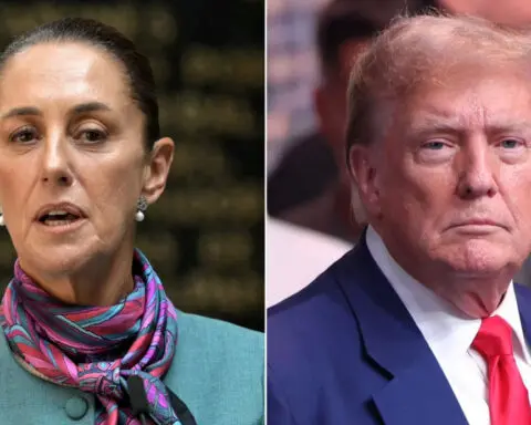 Mexico’s president denies Trump’s claim that she agreed to shut down the US-Mexico border