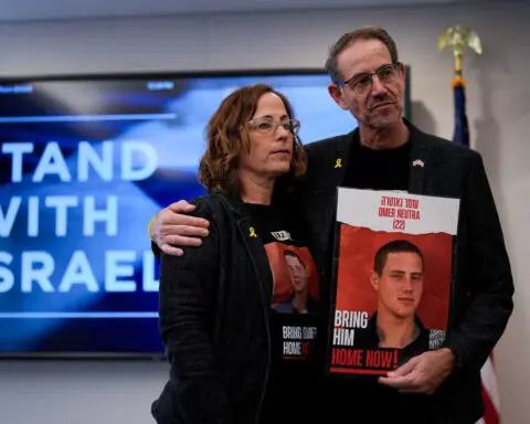 Parents of American held captive in Gaza hope Biden and Trump will work together on hostage deal