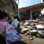 Displaced families in Lebanon who return home are faced with piles of rubble