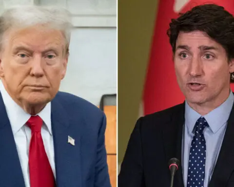 Trump has dinner with Canadian Prime Minister Justin Trudeau at Mar-a-Lago