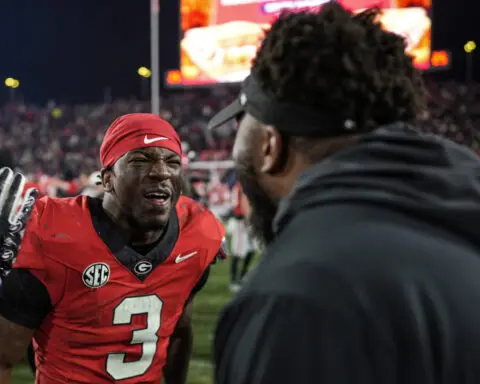 No. 6 Georgia rallies to beat Georgia Tech 44-42 in eighth overtime, bolsters playoff hopes