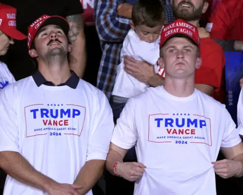 Young men swung to the right for Trump after a campaign dominated by masculine appeals