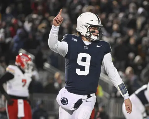 No. 4 Penn State overcomes slow start to beat Maryland 44-7 and advance to Big Ten title game