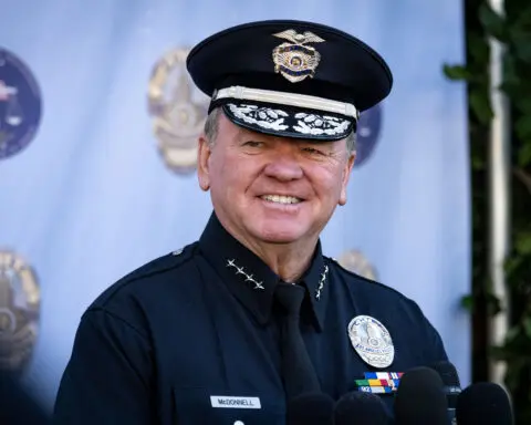 Mayor Bass swears in McDonnell as 59th L.A. chief of police