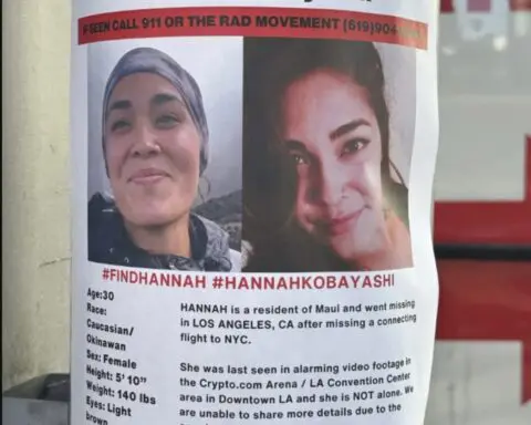 Volunteers join a search for a woman from Hawaii missing in LA for weeks as her father is found dead