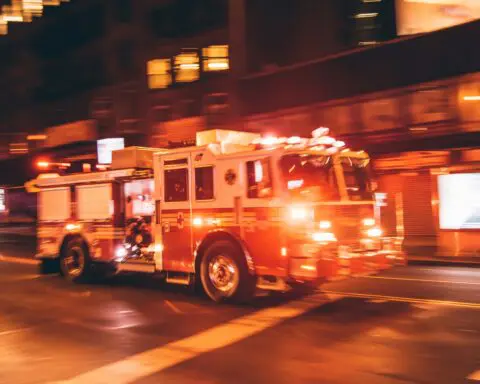 Vacant DTLA building consumed by fire, Metro services disrupted