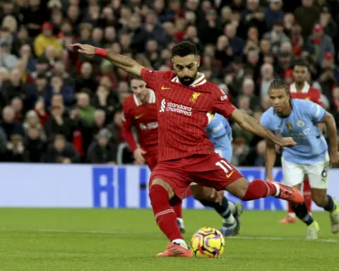 Liverpool beats Man City 2-0 to move nine points clear in the Premier League