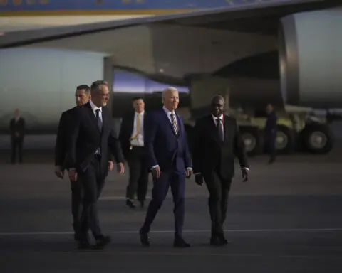 Thousands cheer Biden's arrival in Angola for his long-promised sub-Saharan Africa visit