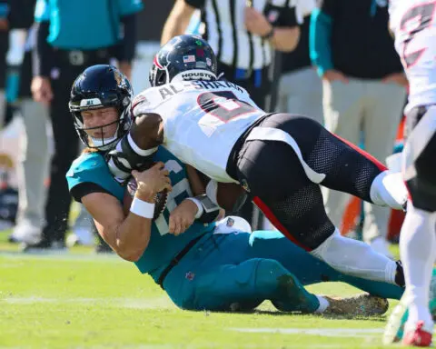 Houston Texans’ Azeez Al-Shaair three-game suspension upheld following ‘unacceptable’ late hit on Jags QB Trevor Lawrence