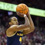 Goldin helps Michigan beat No. 11 Wisconsin 67-64 as Badgers take their 1st loss