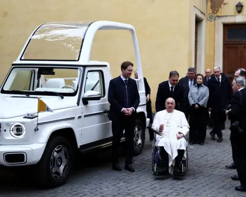 Vatican unveils Pope Francis' new popemobile, an all-electric Mercedes