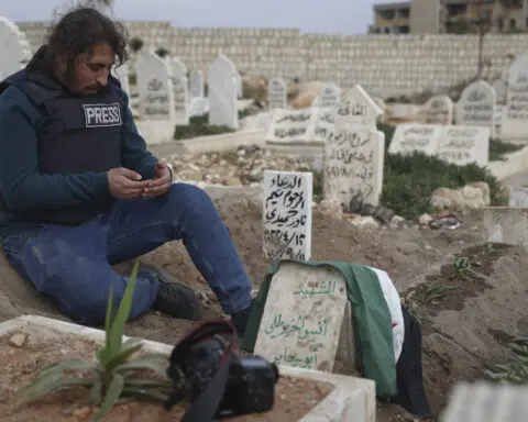 Syria's insurgency leader tours seized city of Aleppo, as fierce battles intensify near Hama