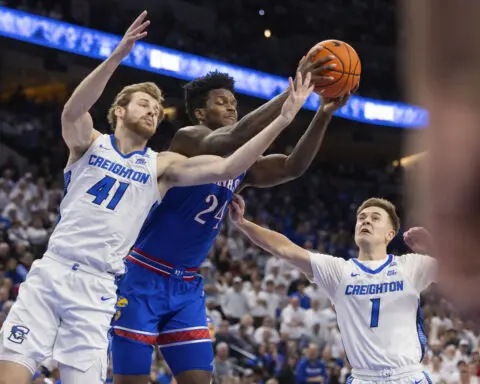 Unranked Creighton knocks off No. 1 Kansas behind Pop Isaacs' season-high 27 points