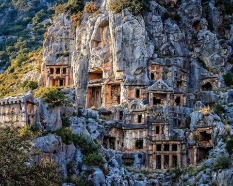 The mysterious cities of the dead carved into the sides of cliffs
