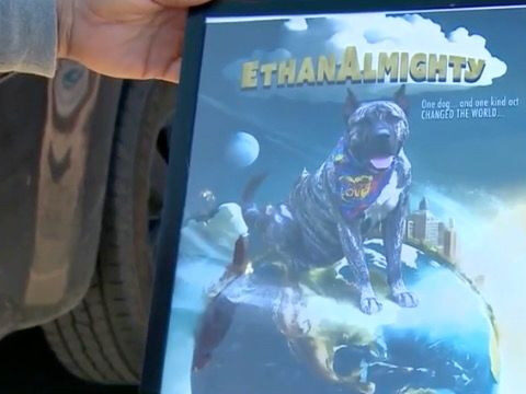 The story of Ethan the dog, who was saved from near-death, will soon become a movie