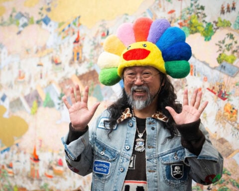 Takashi Murakami uses AI to help recreate ancient Japanese paintings in latest show