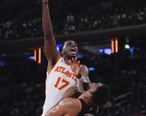 Hawks rally for a 108-100 victory over the Knicks and a trip to the NBA Cup semifinals