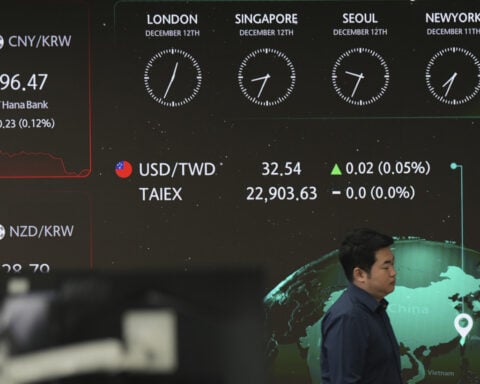 Stock market today: Asian shares are mostly higher, tracking a rally on Wall Street