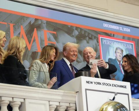 Trump is named Time's Person of the Year and rings the New York Stock Exchange's opening bell