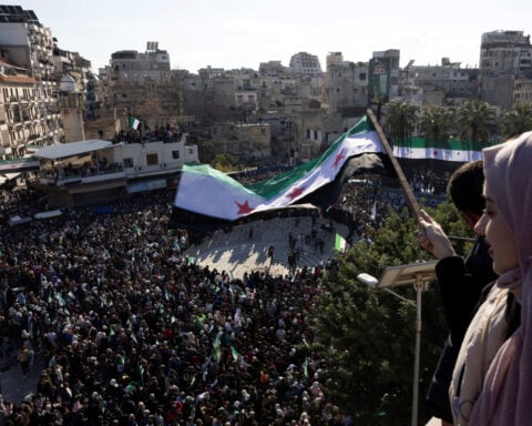 Syrian clerics in former Assad stronghold call for national unity, democracy