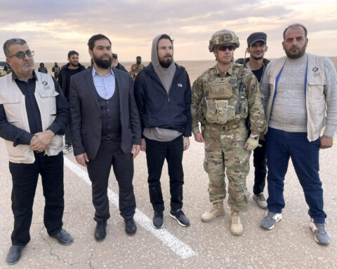 US military flies American released from Syrian prison to Jordan, officials say