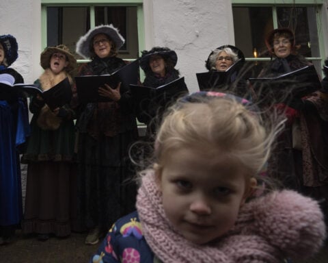 Charles Dickens' characters come alive in a Dutch town enamored with the English author