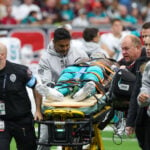 Miami Dolphins wide receiver Grant DuBose taken to hospital after hard hit to head