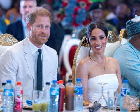 Prince Harry and Meghan share rare photo of their children on Christmas card