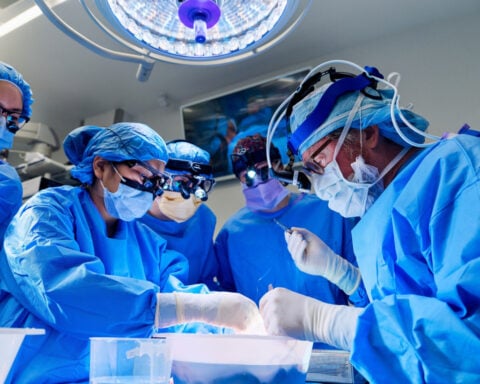 She donated a kidney years ago. Last month, she received a kidney transplanted from a gene-edited pig