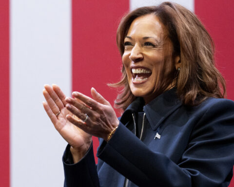 Kamala Harris tells students to 'stay in the fight' after the election