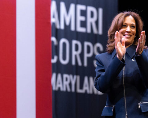 Harris tells supporters bruised by election loss that ‘no one can walk away’ in forward-looking speech