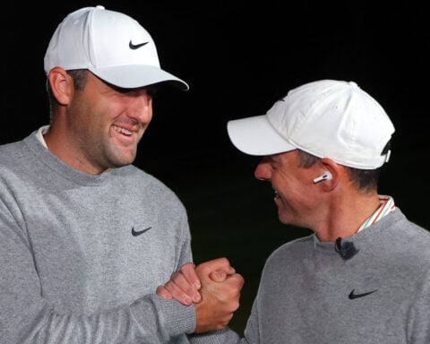 The Showdown: Rory McIlroy and Scottie Scheffler cruise past Bryson DeChambeau and Brooks Koepka to claim $10M crypto prize