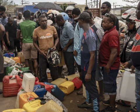 French president arrives in Mayotte to survey Cyclone Chido damage