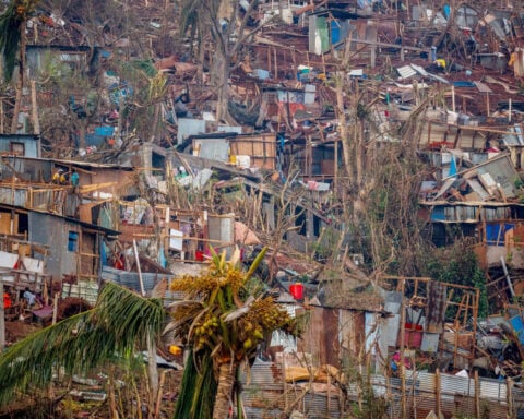 French President Emmanuel Macron met with anger from Mayotte residents, days after devastating cyclone