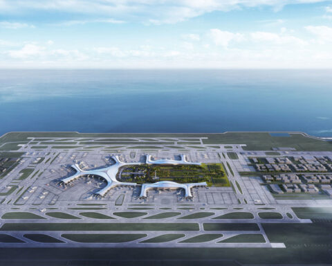 China is building the world’s largest artificial island airport