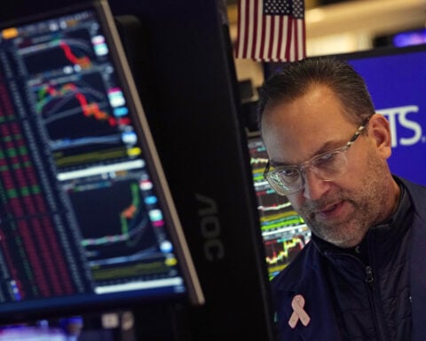 Stock market today: Wall Street ends little changed after giving up a big morning gain