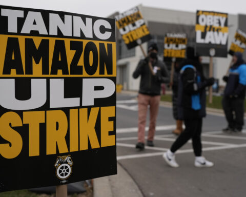 Amazon workers strike at multiple facilities as Teamsters seek labor contract