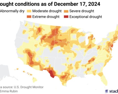 Counties with the worst droughts in California