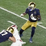 Notre Dame protects home field in new postseason era with 1st playoff win, 27-17 over Indiana