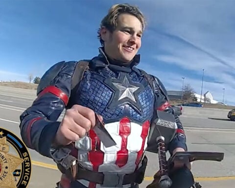 ‘Captain America’ rescued from Colorado highway