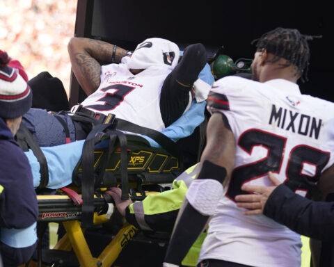 Texans WR Tank Dell released from hospital, headed back to Houston after severe knee injury