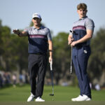 Tiger's son makes the ace. Bernhard Langer makes the winning putt in playoff over Woods at PNC