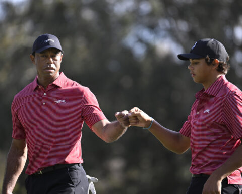 Tiger's son comes up aces in PNC Championship with a hole-in-one