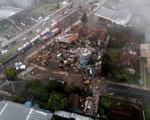 Small plane crashes into Brazilian city, killing all 10 people on board