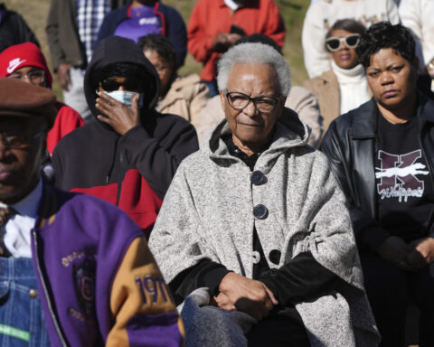 Civil rights icon James Meredith is honored in his Mississippi hometown