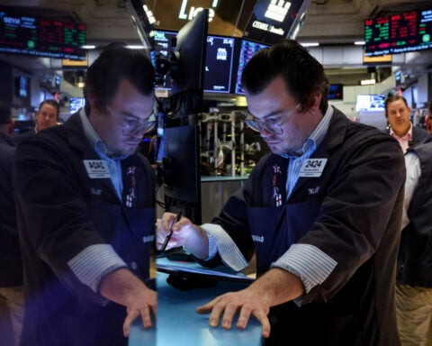 Stocks gain with bond yields, dollar up; economy, rates in focus