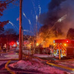 Video shows fireworks exploding as 2 homes are destroyed in Massachusetts fire