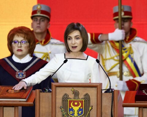 Moldovan president warns of 'harsh winter' in inauguration speech