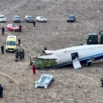 Azerbaijani airliner with 67 people onboard crashes in Kazakhstan leaving 32 survivors