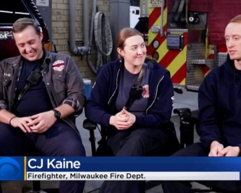 Three Milwaukee firefighters are siblings spending Christmas Eve working under the same fire house